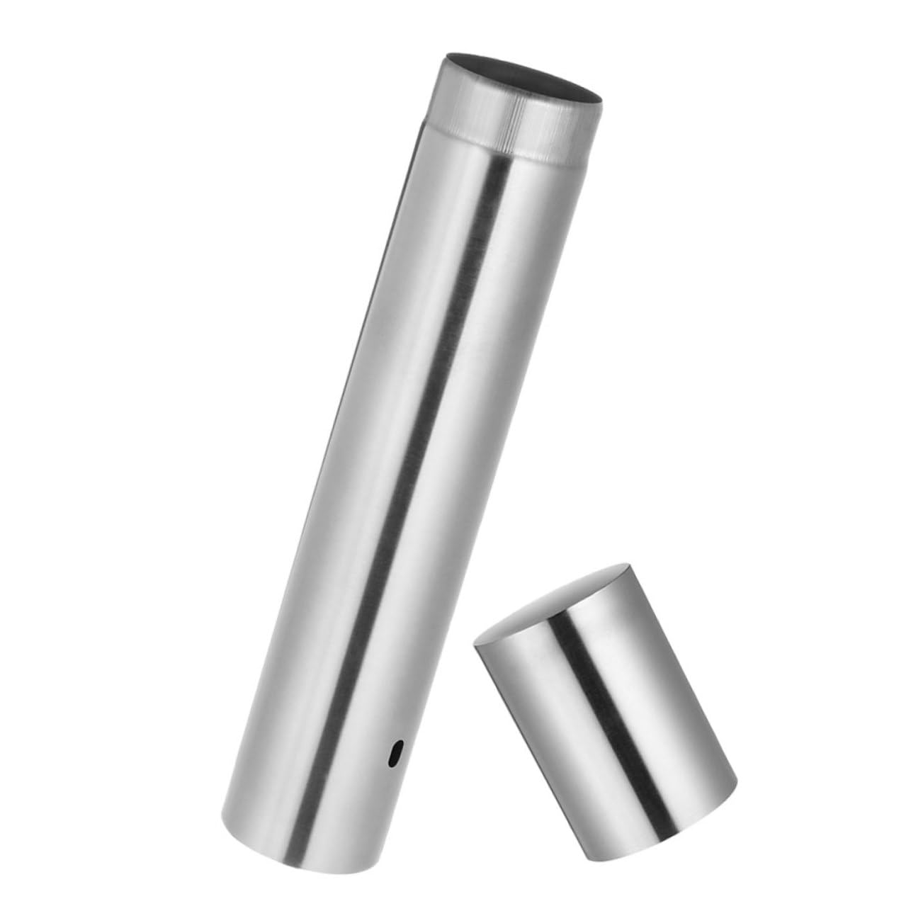 Holibanna Cylinder Box Poster Storage Tube Protector Car Cases Mailing Tube Blueprint Tube Artwork Storage Tub Record Birth Certificate Holder for Travel Silver Stainless Steel