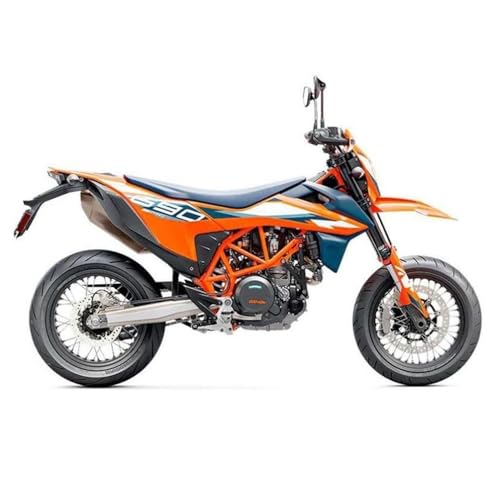 Maisto - KTM 690 SMC R 1/12 Orange et Bleue - Moto Miniature métal Special Edition - Modèle de Collection réaliste - Reproduction fidèle avec détails...
