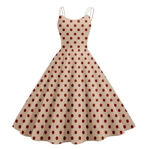 Robe d'été à pois avec finitions féminines et fluides