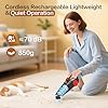 CFEN Handheld Vacuum Cleaner Cordless, 9000PA Powerful Suction, 900ML Large Dust Bin, 4000mAh Battery, 30mins Runtime, Wet & Dry, with 3 Nozzles, 2 Washable HEPA Filters for Home Car Carpet Pet Hair