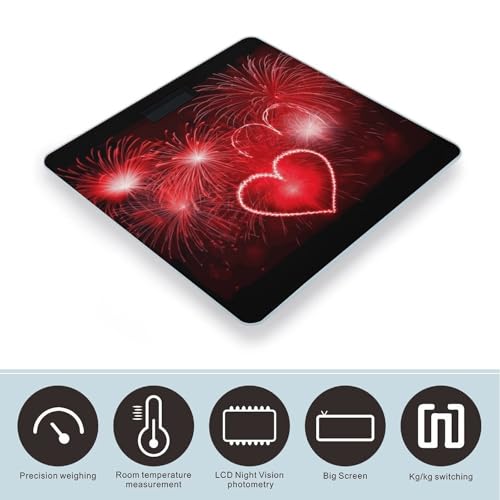 Báscula digital de baño FekiLoot con plataforma amplia y alta precisión miniatura 3