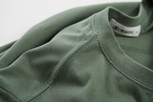 Image of KLIEGOU Men's 100% Cotton Longline T-Shirt, Pre-Shrunk Soft