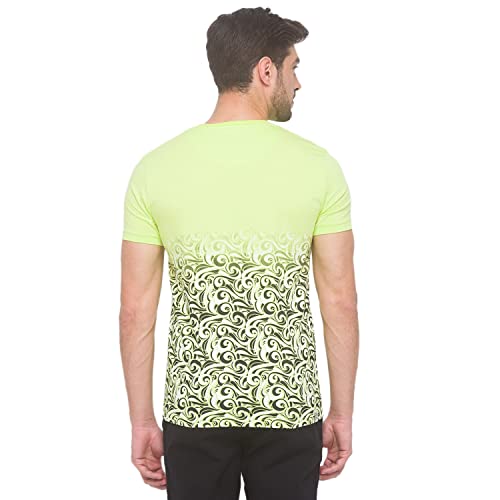 Image of Being Human Blue Slim Fit Round Neck Men's T-Shirt Clothing