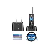 Motorola O211 DECT 6.0 Long Range Cordless Phone, Water & Dust Resistant, IP67 Certified, Black, 1...