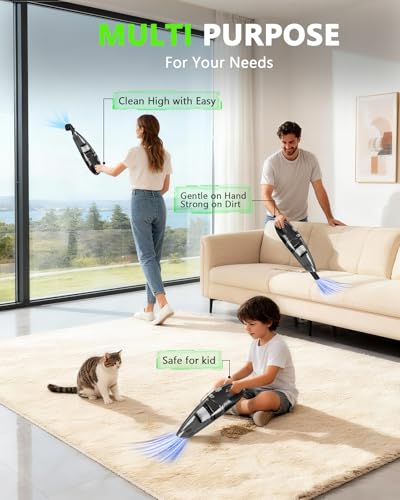Rechargeable Handheld Vacuum with HEPA Filter