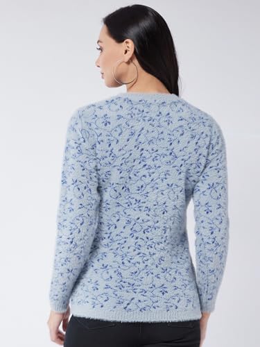 Image of Modeve Women Flower Print Sweater for Winters||Winterwear||