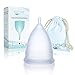 Produktbild FUCHSI Menstruationstasse L | 100% Schadstofffreies Medizinisches Silikon | Deutsche Marke | inkl. Baumwolltasche | umweltschonende Alternative zu Tampons/Binden | Cup Becher Periode Tage Regel