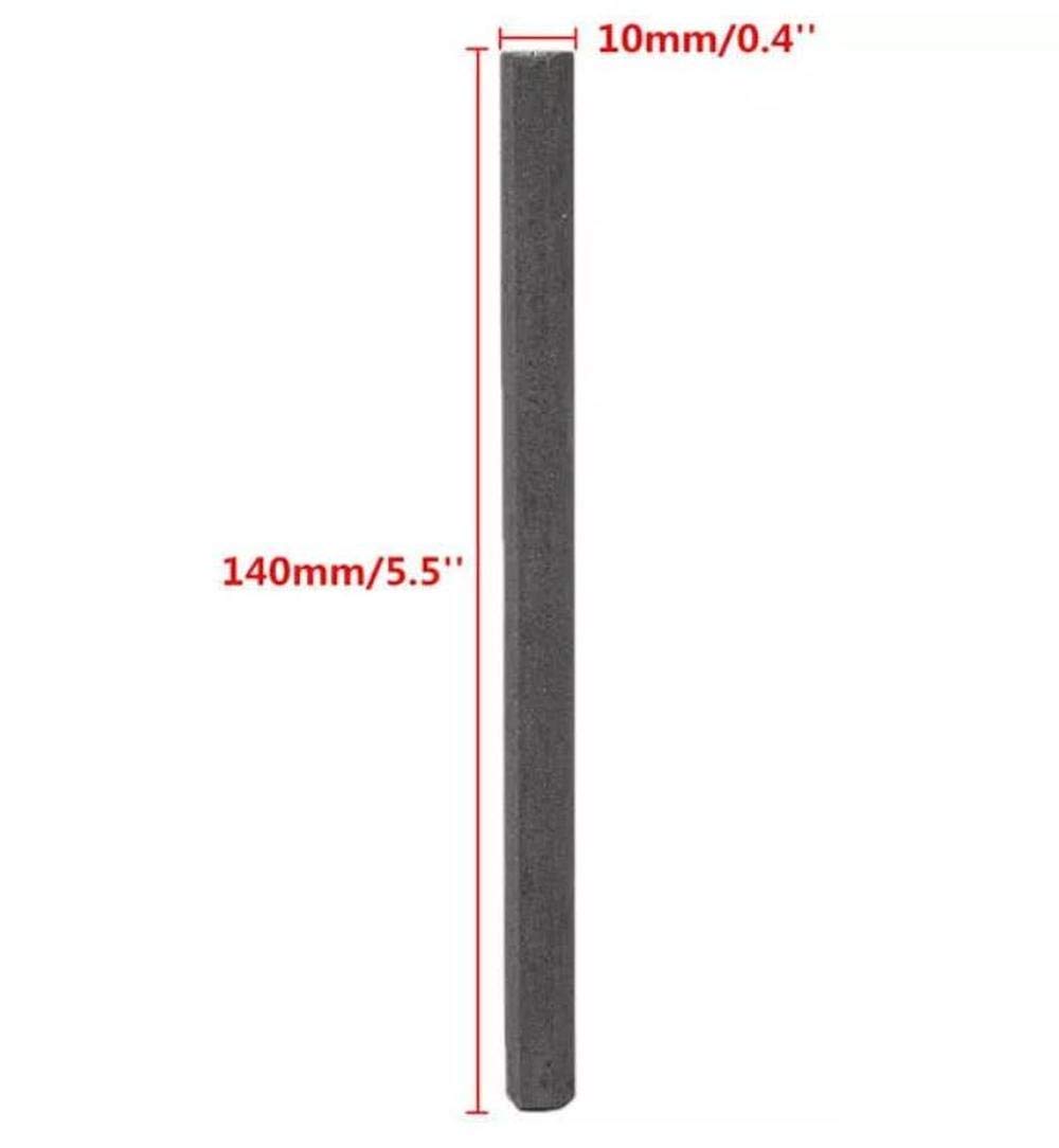 SUCAN 5pcs 10mm * 140mm Ferrite Barre De Tige Loopstick Pour Le Cristal D'antenne D'antenne Radio