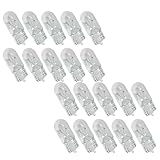 DGBRSM 20PCS T3 1/4 Wedge Base 12 Volt 5 Watt Bulb Clear Krypton Light Bulb 9x20 mm for Landscape, RV and Cabinet Lighting