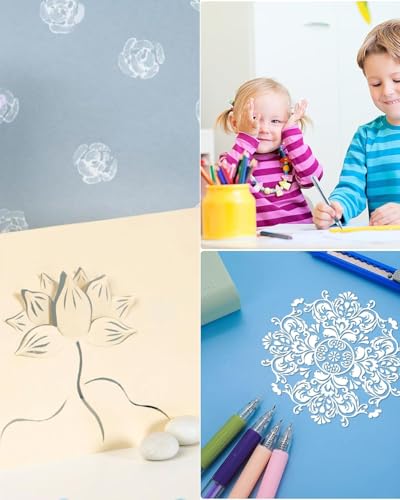 Miniatura 4 de Mygloar Paquete De 7 Bolígrafos De Corte, Cortadores De Papel, Cuchillos Para Cortar Bolígrafos, Obras De Arte De Bricolaje, Bolígrafos Para Cortar Papel, Manualidades Para Tallar Cuchillos
