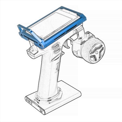 Support Flysky Noble NB4 en alliage d'aluminium usiné CNC haut de gamme bleu