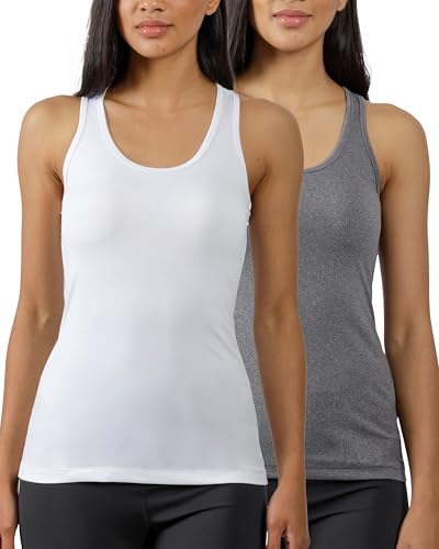 Image of Yogalicious Womens Lightweight Tank Top Soft Racerback Workout Yoga Sleeveless Quick Dry Top