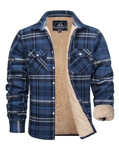 MAGCOMSEN Heavyweight Fleece Lined Flannel