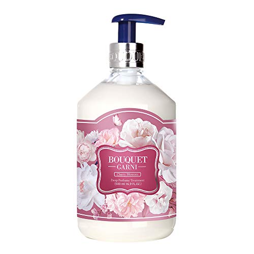 Bouquet Garni Treatment Cherry Blossom - Long Lasting Fragrance Natural Hair Conditioner - Natrual Surfactant Giving Soft And Soothing Cleansing To Scalp And Hair - Argan Oil Protein Amino 16.9 Fl Oz #TOP29