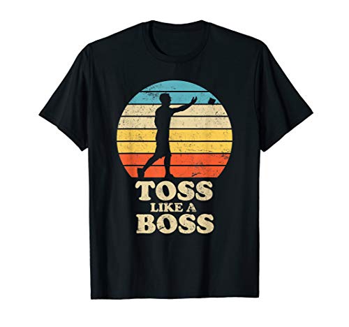 Toss Like A Boss Retro Style Cornhole T-Shirt