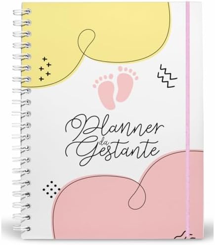 Planner da Gestante Rose yellow