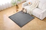 Hakuna Matte CloudSoft Play Mat - Dark Gray (1.27x1.27m) | Super Soft & Safe Baby Rug | Luxury Nursery Decor | Extra Thick Cushioned Comfort for Tummy Time & Play | OEKO-TEX Certified, Waterproof