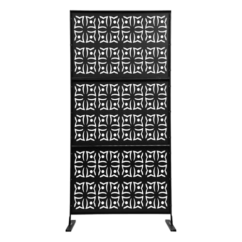 JAYEUW Outdoor Privacy Screen, 75" H x 35" W Metal