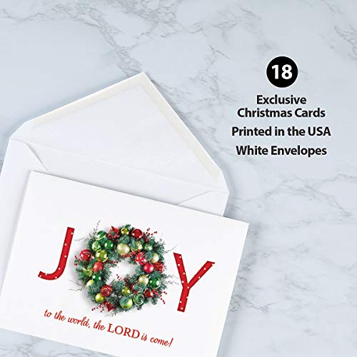 Current Great Joy Christmas Greeting Cards Set - Set Of 18 Large 5 X 7-Inch Folded Cards, Themed Religious Holiday Card Value Pack, Envelopes Included #TOP6