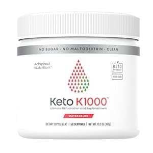 Hi-Lyte Keto K1000 Electrolyte Powder | Watermelon | Hydration Supplement Drink Mix | Boost Energy & Beat Leg Cramps | No Sugar, No Maltodextrin | 50 Servings