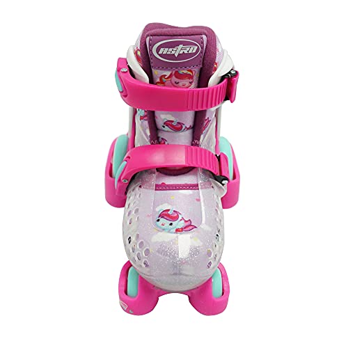 Meu Primeiro Patins Quad Unicórnio Astro Rosa/Branco
