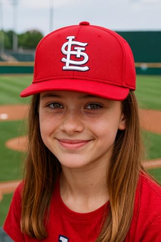 Gorra ajustable para niños St. Louis Baseball roja miniatura 4
