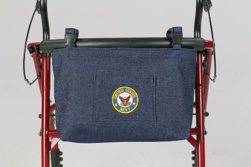 Granny Jo Products US Military Walker/Wheelchair Bag, Navy