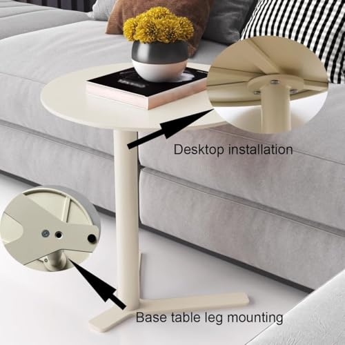 Mesa de sofa estrecha para ahorrar espacio con base en V estable que no vuelca 8
