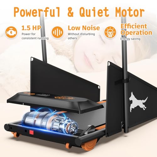image for Anwick Dog Treadmill for Small and Medium Dogs, Pet Running Machine, D