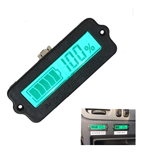 Medidor Bateria Voltímetro Percentual Carga Capacidade 12v 24v 36v 48v Bicicleta patinete elétrica m