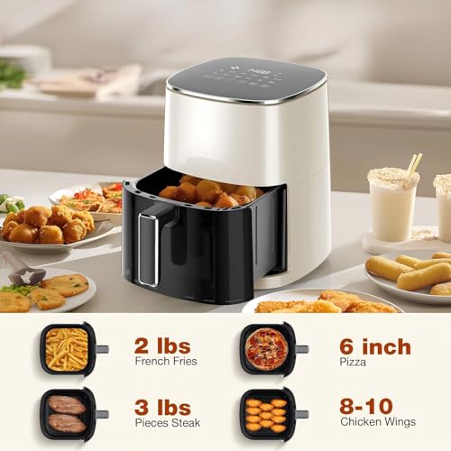 KMFurnila Air Fryer, 6QT Square Airfryer with Visual Window, 400°F Fast Heating Air Fryers Oven with Timer, Auto-Off, Non Toxic & Non Stick, Multiple 12 Modes for Roast, Bake, Dehydrate, Fry, Reheat by KMFurnila - Image 8