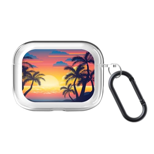 ONLYOU Airpods pro3 �Ή� �P�[�X �n���C ���i hawaii TPU �G�A�[�|�b�Y�v��3�P�[�X (AirpodsPro3�p D)