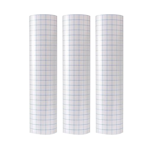 Cinta de transferencia para vinilo adhesivo PRETYZOOM con rejilla azul para puertas y vidrio