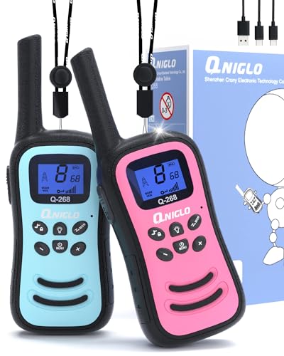 Walkie Talkie Recargable Usb Niños Marca QNIGLO