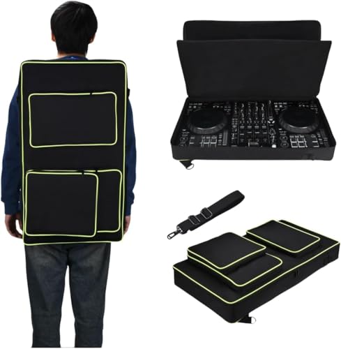 Universal DJ Controller Travel Case- Compatible with Pioneer DDJ-FLX10, DDJ-1000, DDJ-1000SRT & Alpha Theta DDJ-GRV6 - Portable Case with Shoulder Strap for Outdoor Gigs, Parties & Street Performances