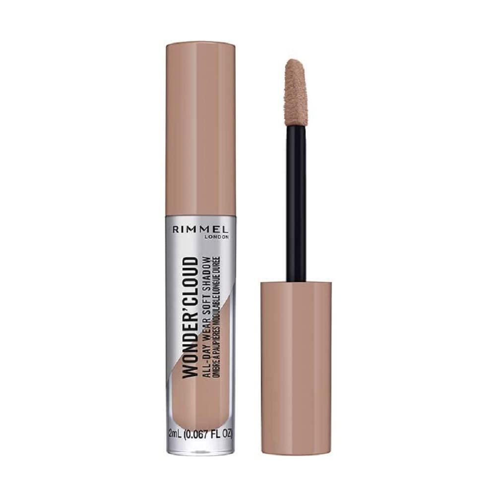 Rimmel London Wonder'Cloud Liquid Eyeshadow, 002 Foggy Beige