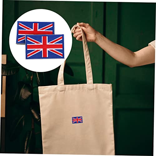 DIYEAH 6piezas Parche De Bandera Autoadhesivo Para Ropa y Accesorios Parches De Costura Para Fans Del Deporte - imagen 7