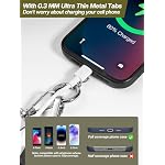 Tiostep Clip and Go Strap for Phone with Wallet Crossbody Phone Lanyard Adjustable and Detachable RFID Wristlet Wallet with ID Window and Zippered, Black - Image 6