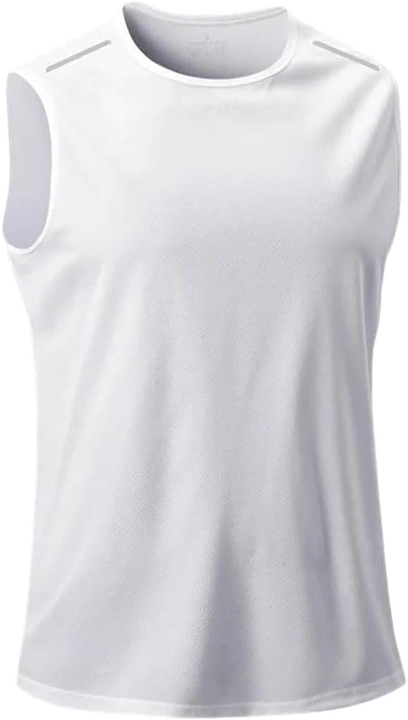 Men Tank Tops Quick Dry Sleeveless Fitness Running Breathable Casual Vest