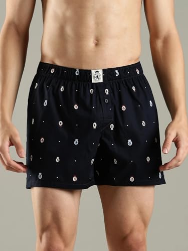Image of Red Striped Mid Rise Boxer
