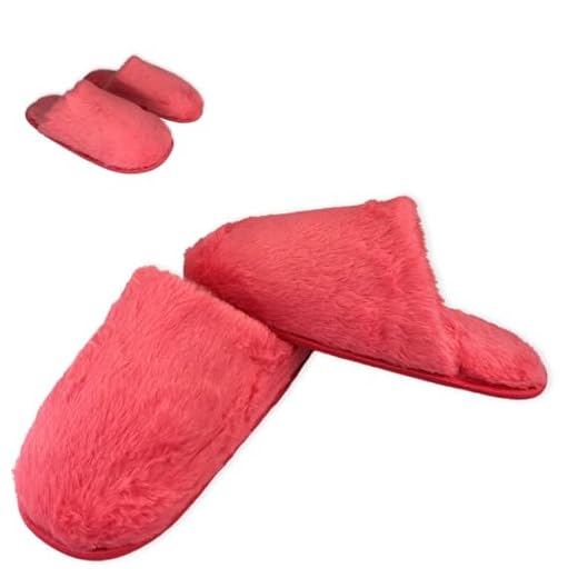 Pantufa Feminina Felpuda Tam. 36/37 Chinelo Para Dormir Quarto casa Macio Confortável Flexível e Aquecida infantil adulto Lisa Rosa