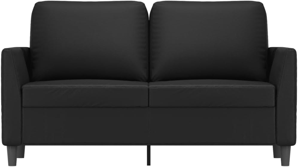 2-Seater Sofa Black Living Room Furniture