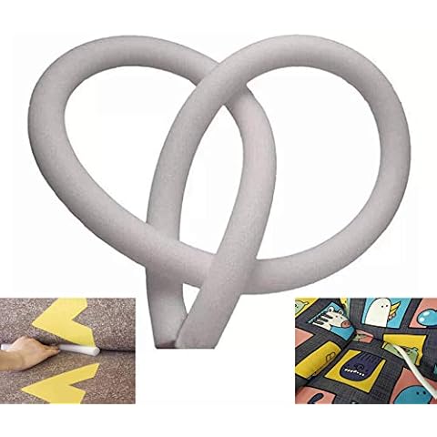 LINGHAN 5 Meters Cuttable Sofa Foam Stick Anti-slip Foam Strip for Stretch Sofa Slipcover, Bold Couch Cover Non-slip Seam Strip Stick for Recliner Covers Cover
