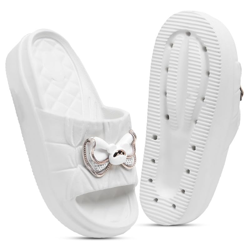 Image of Richmen Women's EVA Sliders Slippers | Lightweight Anti-Slip Soft Cushioned Bathroom & Home Slides | Stylish Design Comfortable Indoor Outdoor Flip Flops for Ladies