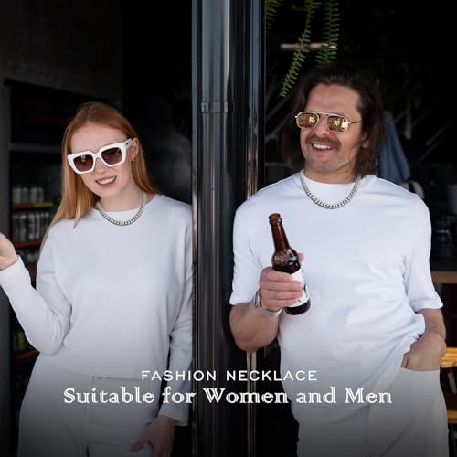 11mm Miami Cuban Link Chain Neckalces for Men Women, 316l Stainless Steel and 925 Sterling Silver Filled, Silver Cuban Mens Necklaces Jewelry Gifts Available In 20/22/24/26/28/30 Inches2