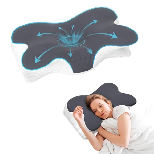 Cervical Neck Pillow for Neck Pain Relief,Side Sleeper Pillow for