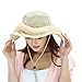 Mosquito Head Net Hat, Safari Hat Sun Hat with Mesh Protection from Insect Mesh Hat Khaki