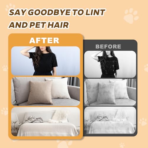 Image of Pet Hair Remover, Electrostatic Pet Hair Removal Gloves, Reusable Cat & Dog Hair Removal Tool, 2025 Upgraded Pet Grooming Gloves for Couch, Furniture, Carpet (1 Pack)