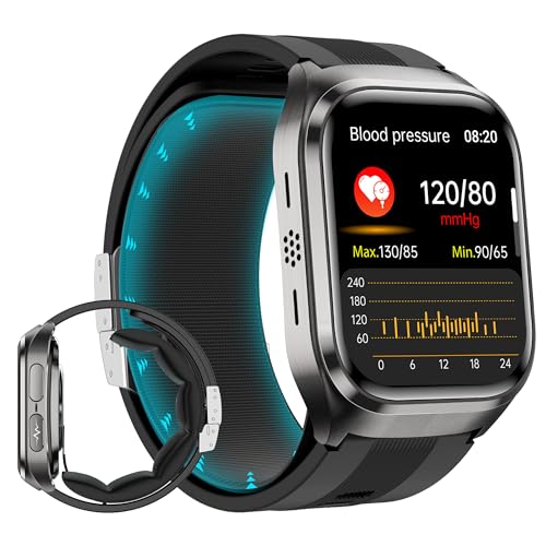 VOKOWOBO Blood Pressure Smart Watch,2.06' AMOLED HD Large Screen,Voice Broadcast,Air Pump Air...