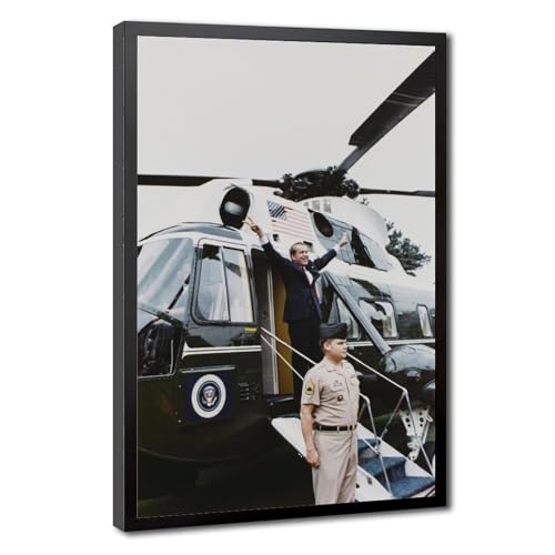 Tableau guerre du Vietnam Richard Nixon Cambodge affiche historique déco murale bureau canvas